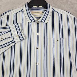 Tommy Bahama Shirt Mens XLX Island Modern Fit Multi-Colored Button Long Sleeve